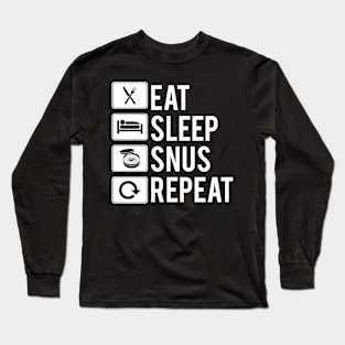 Snus Tobacco Nicotine substitute cigarette substitute non-smoker anti-smoking smoke-free smoker Long Sleeve T-Shirt